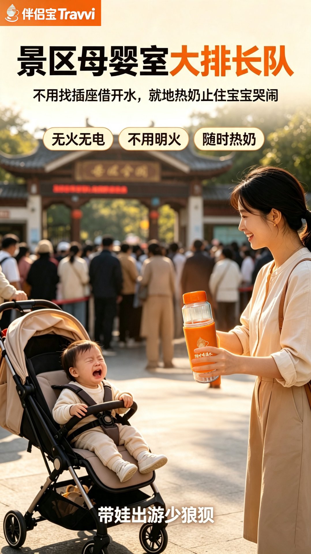 景区母婴室排队也能就地热奶